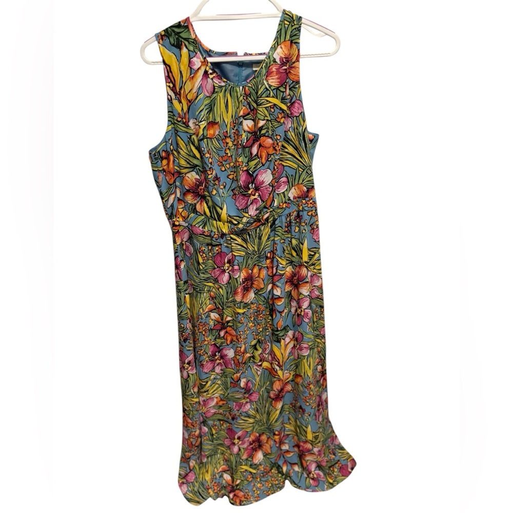 Talbots size 16 Floral Sleeveless Dress - Multicolor